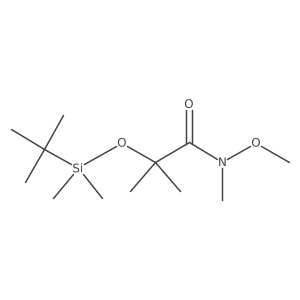 2-((tert-Butyldimethylsilyl)oxy)-N-methoxy-N,2-dimethylpropanamide结构式