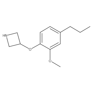 3-(2-Methoxy-4-propylphenoxy)azetidine结构式