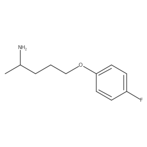 5-(4-Fluorophenoxy)-2-pentanamine Structure