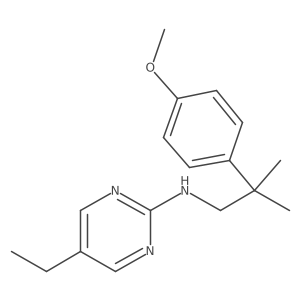 5-Ethyl-N-[2-(4-methoxyphenyl)-2-methylpropyl]-2-pyrimidinamine结构式