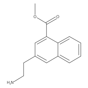 Methyl 3-(2-aminoethyl)-1-naphthalenecarboxylate Structure