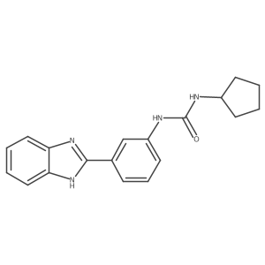 1-(3-(1H-benzo[d]imidazol-2-yl)phenyl)-3-cyclopentylurea结构式