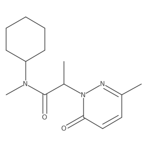 N-cyclohexyl-N-methyl-2-(3-methyl-6-oxopyridazin-1(6H)-yl)propanamide Structure