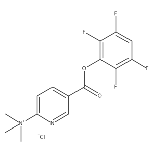 N,N,N-Trimethyl-5-((2,3,5,6-tetrafluorophenoxy)carbonyl)pyridin-2-aminium chloride结构式
