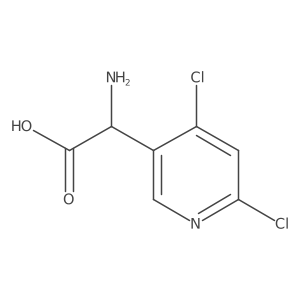 2-Amino-2-(4,6-dichloropyridin-3-YL)acetic acid Structure