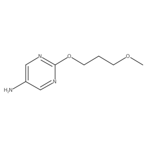2-(3-Methoxypropoxy)pyrimidin-5-amine结构式