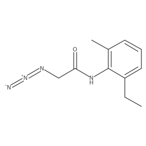 2-azido-N-(2-ethyl-6-methylphenyl)acetamide结构式