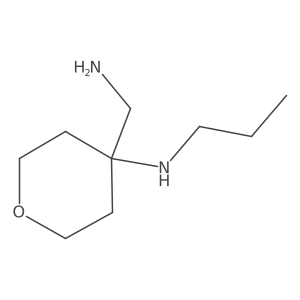4-(aminomethyl)-N-propyloxan-4-amine Structure