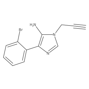 4-(2-Bromophenyl)-1-(prop-2-yn-1-yl)-1H-imidazol-5-amine Structure