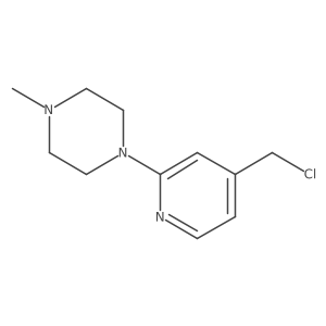 1-(4-(Chloromethyl)pyridin-2-yl)-4-methylpiperazine Structure