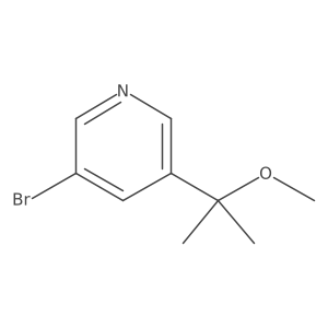 3-Bromo-5-(2-methoxypropan-2-yl)pyridine结构式