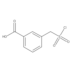 3-(Chlorosulfonylmethyl)benzoic acid Structure