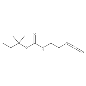 1,1-Dimethylpropyl 2-isocyanatoethylcarbamate Structure