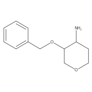 (3R,4S)-3-(benzyloxy)tetrahydro-2H-pyran-4-amine结构式