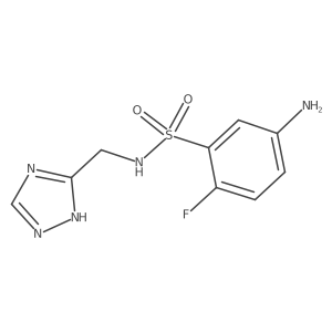 5-amino-2-fluoro-N-[(4H-1,2,4-triazol-3-yl)methyl]benzene-1-sulfonamide Structure