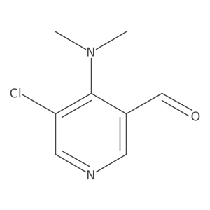 3-Pyridinecarboxaldehyde, 5-chloro-4-(dimethylamino)- Structure