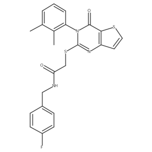 2-{[3-(2,3-dimethylphenyl)-4-oxo-3,4-dihydrothieno[3,2-d]pyrimidin-2-yl]sulfanyl}-N-(4-fluorobenzyl)acetamide Structure