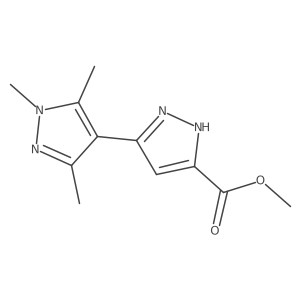 methyl 1',3',5'-trimethyl-1'H,2H-3,4'-bipyrazole-5-carboxylate结构式