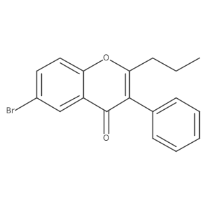 6-Bromo-3-phenyl-2-propyl-4H-chromen-4-one结构式