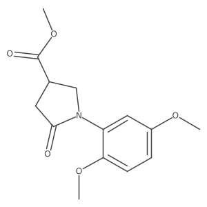 Methyl 1-(2,5-dimethoxyphenyl)-5-oxopyrrolidine-3-carboxylate Structure