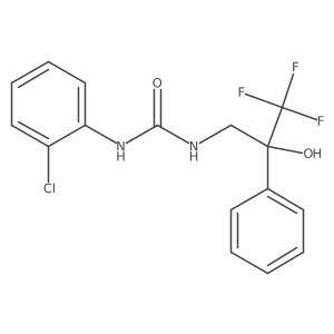 1-(2-Chlorophenyl)-3-(3,3,3-trifluoro-2-hydroxy-2-phenylpropyl)urea Structure