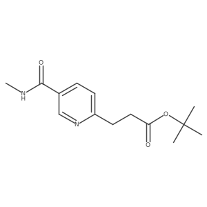 tert-Butyl-3(5-methylcarbamoyl-pyridin-2-yl)propionate Structure