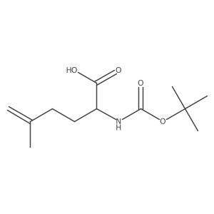 Boc-D-5,6-Dehydrohomoleucine Structure