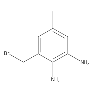 1,2-Benzenediamine, 3-(bromomethyl)-5-methyl-结构式