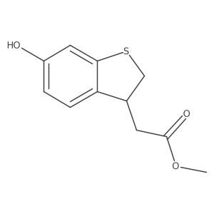 Methyl 2-(6-hydroxy-2,3-dihydrobenzo[b]thiophen-3-yl)acetate Structure
