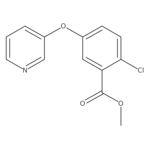 2-Chloro-5-(pyridin-3-yloxy)benzoic acid methyl ester Structure