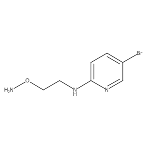 O-[2-(5-Bromopyridin-2-ylamino)-ethyl]-hydroxylamine Structure