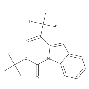tert-butyl 2-(2,2,2-trifluoroacetyl)-1H-indole-1-carboxylate结构式