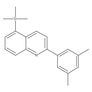 2-(3,5-Dimethylphenyl)-5-(trimethylsilyl)quinoline结构式