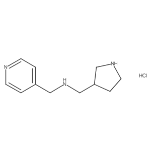 1-(pyridin-4-yl)-N-(pyrrolidin-3-ylmethyl)methanamine hydrochloride结构式