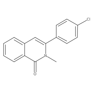 3-(4-chlorophenyl)-2-methylisoquinolin-1(2H)-one结构式