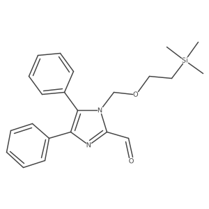 4,5-Diphenyl-1-[[2-(trimethylsilyl)ethoxy]methyl]-1H-imidazole-2-carbaldehyde结构式