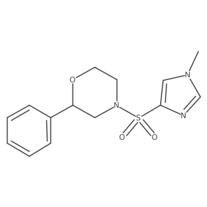 4-((1-methyl-1H-imidazol-4-yl)sulfonyl)-2-phenylmorpholine Structure