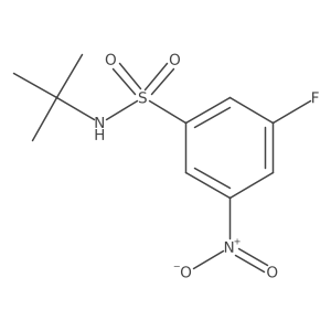 N-tert-butyl-3-fluoro-5-nitrobenzenesulfonamide Structure
