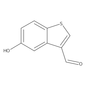 5-Hydroxy-1-benzothiophene-3-carbaldehyde结构式