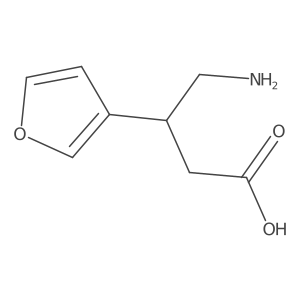 4-Amino-3-(furan-3-yl)butanoic acid结构式