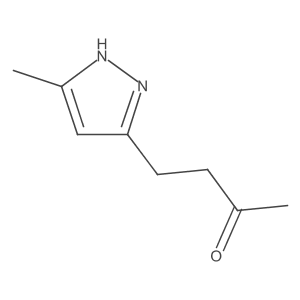 4-(5-methyl-1H-pyrazol-3-yl)butan-2-one结构式