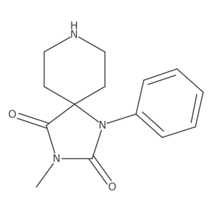 3-Methyl-1-phenyl-1,3,8-triazaspiro[4.5]decane-2,4-dione结构式