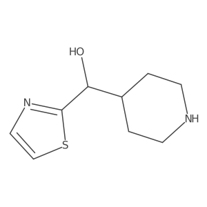 (Piperidin-4-yl)(1,3-thiazol-2-yl)methanol结构式
