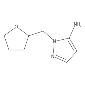 1-((tetrahydrofuran-2-yl)methyl)-1H-pyrazol-5-amine Structure