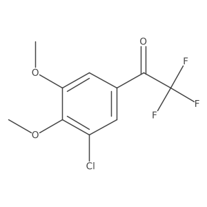 1-(3-Chloro-4,5-dimethoxyphenyl)-2,2,2-trifluoroethan-1-one结构式