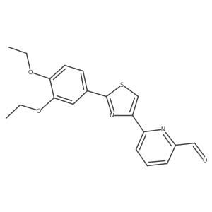 6-(2-(3,4-Diethoxyphenyl)thiazol-4-yl)picolinaldehyde Structure