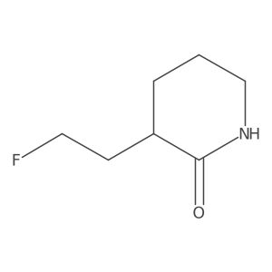3-(2-Fluoroethyl)piperidin-2-one Structure
