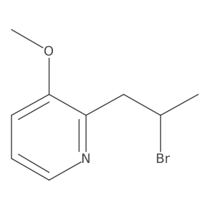 2-(2-Bromopropyl)-3-methoxypyridine结构式