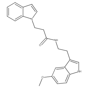 3-(1H-indol-1-yl)-N-[2-(5-methoxy-1H-indol-3-yl)ethyl]propanamide Structure