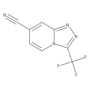 7-Cyano-3-(trifluoromethyl)-[1,2,4]triazolo[4,3-a]pyridine Structure